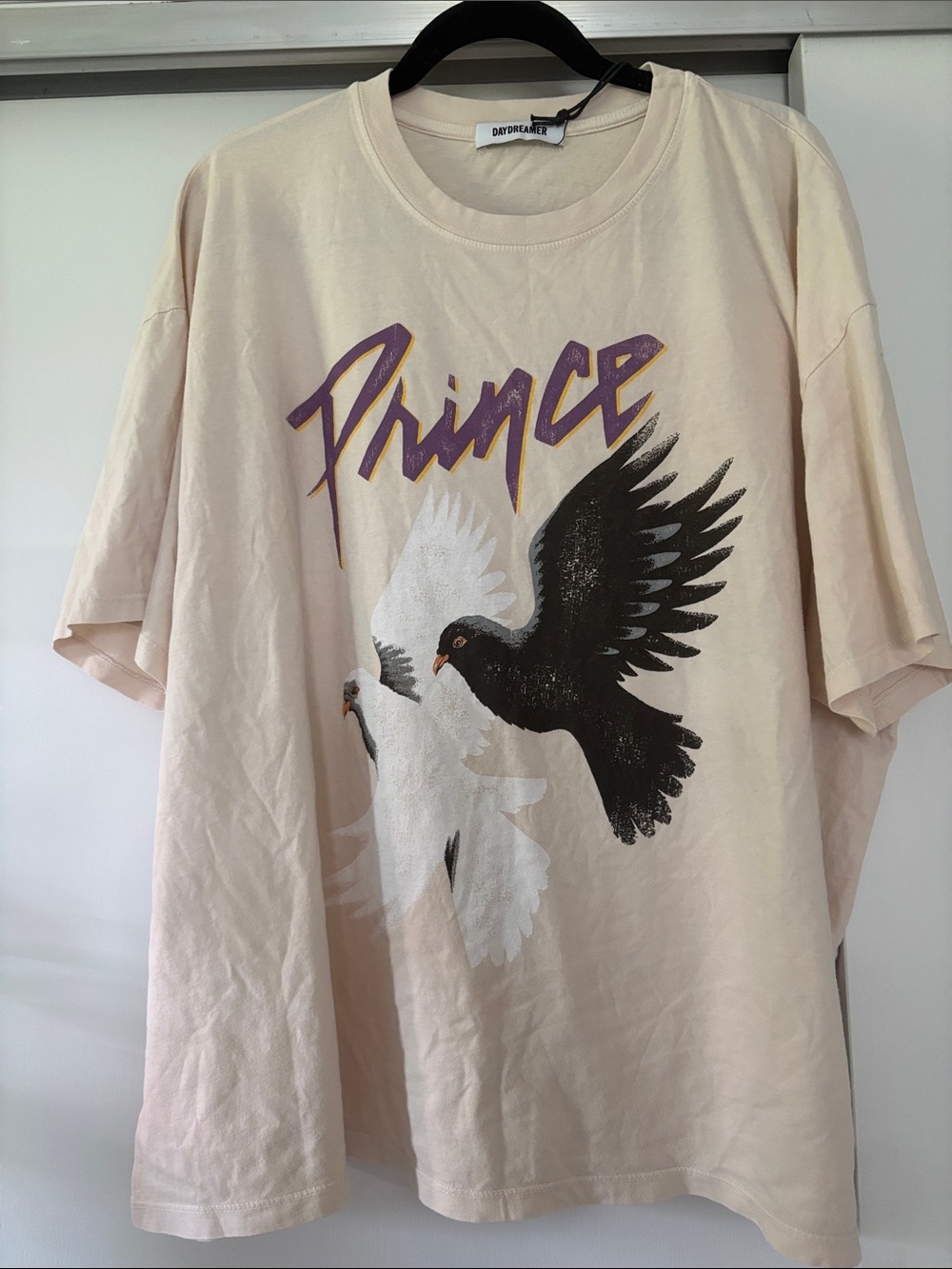 NWT Daydreamer Prince & the Revolution Dove One Size/Oversized Cream Tee